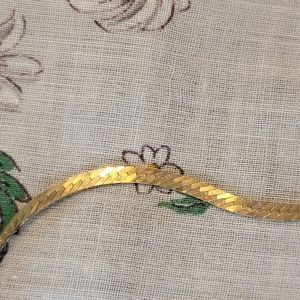 Vintage 3MM Gold Herringbone Chain